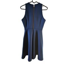 Milly Blue sleeveless scuba blue drip dress size 6